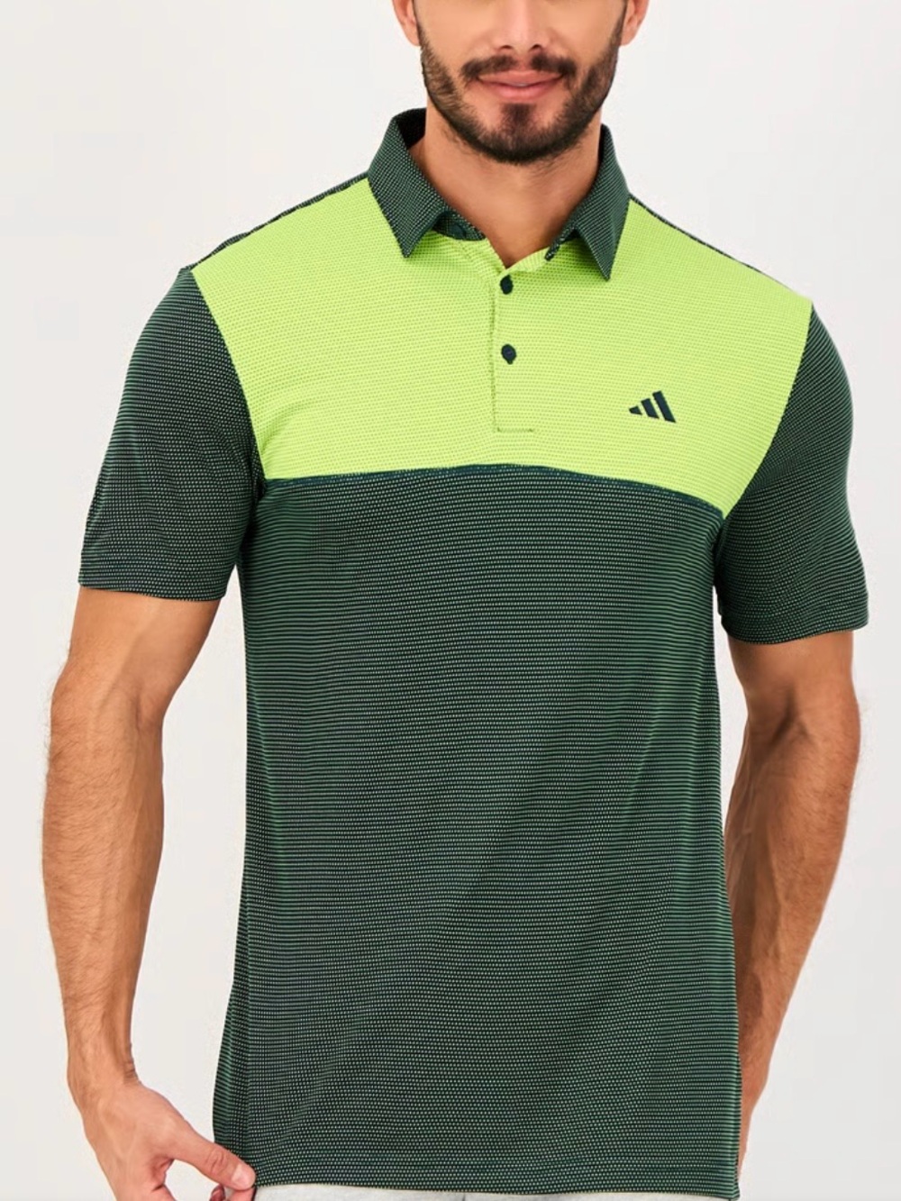 adidas Core Colorblock Golf Polo Shirt Gold Canyon Logo Size XL NWOT